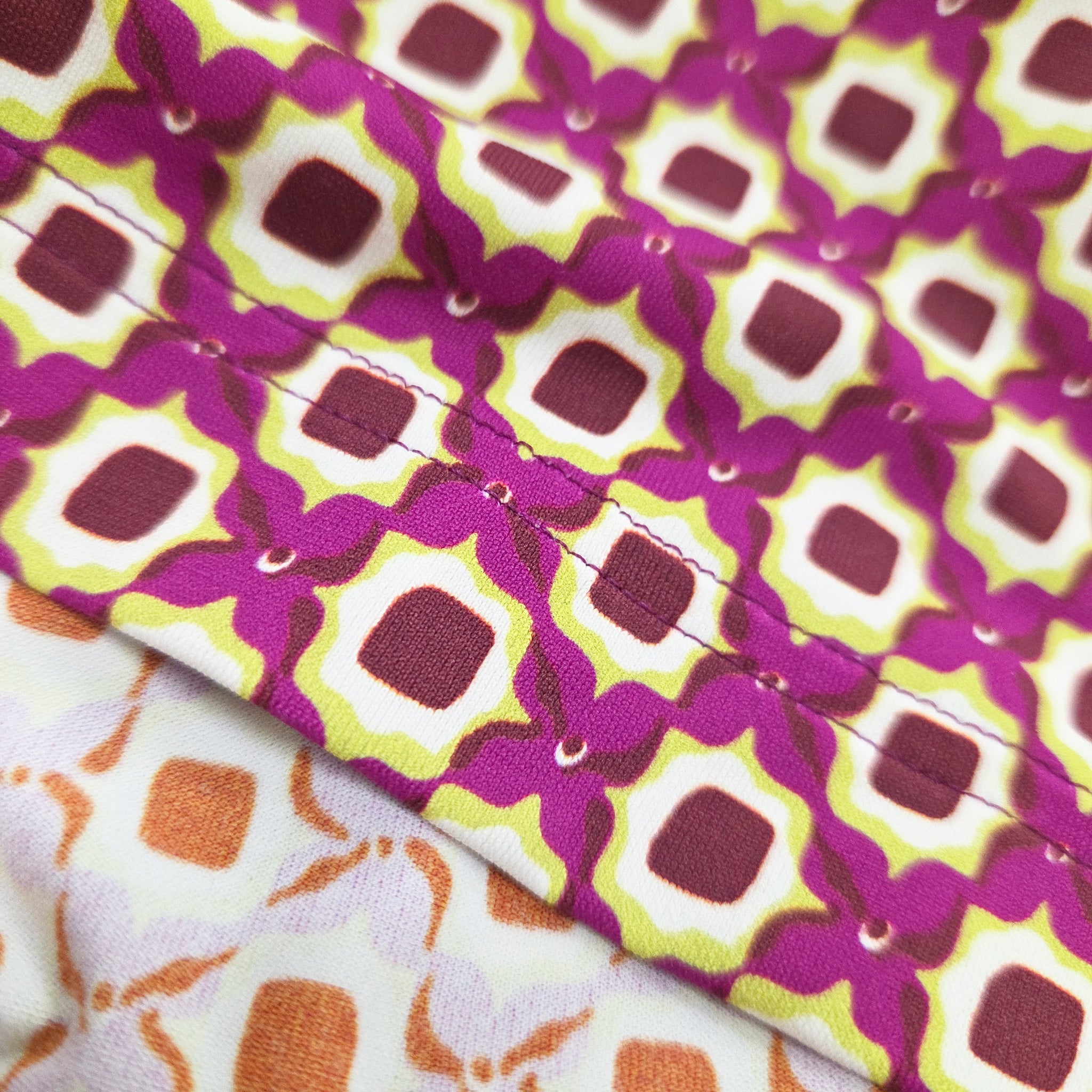 【フロレアーレ】ジオメトリック柄クロップドパンツ