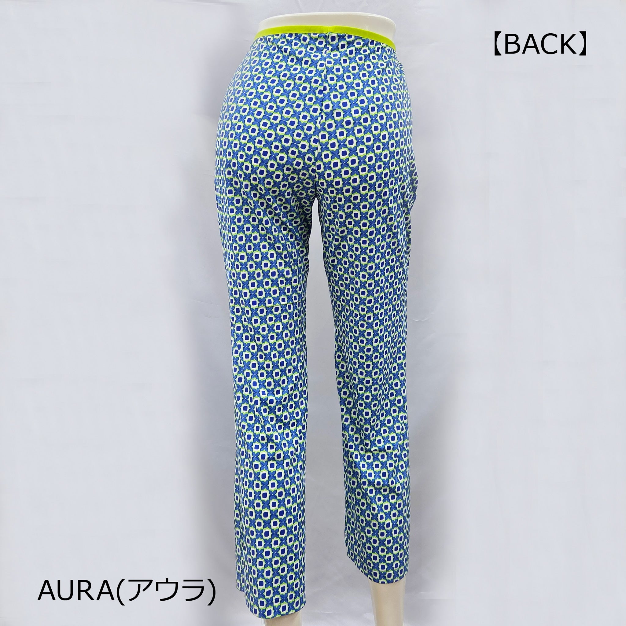 【フロレアーレ】ジオメトリック柄クロップドパンツ