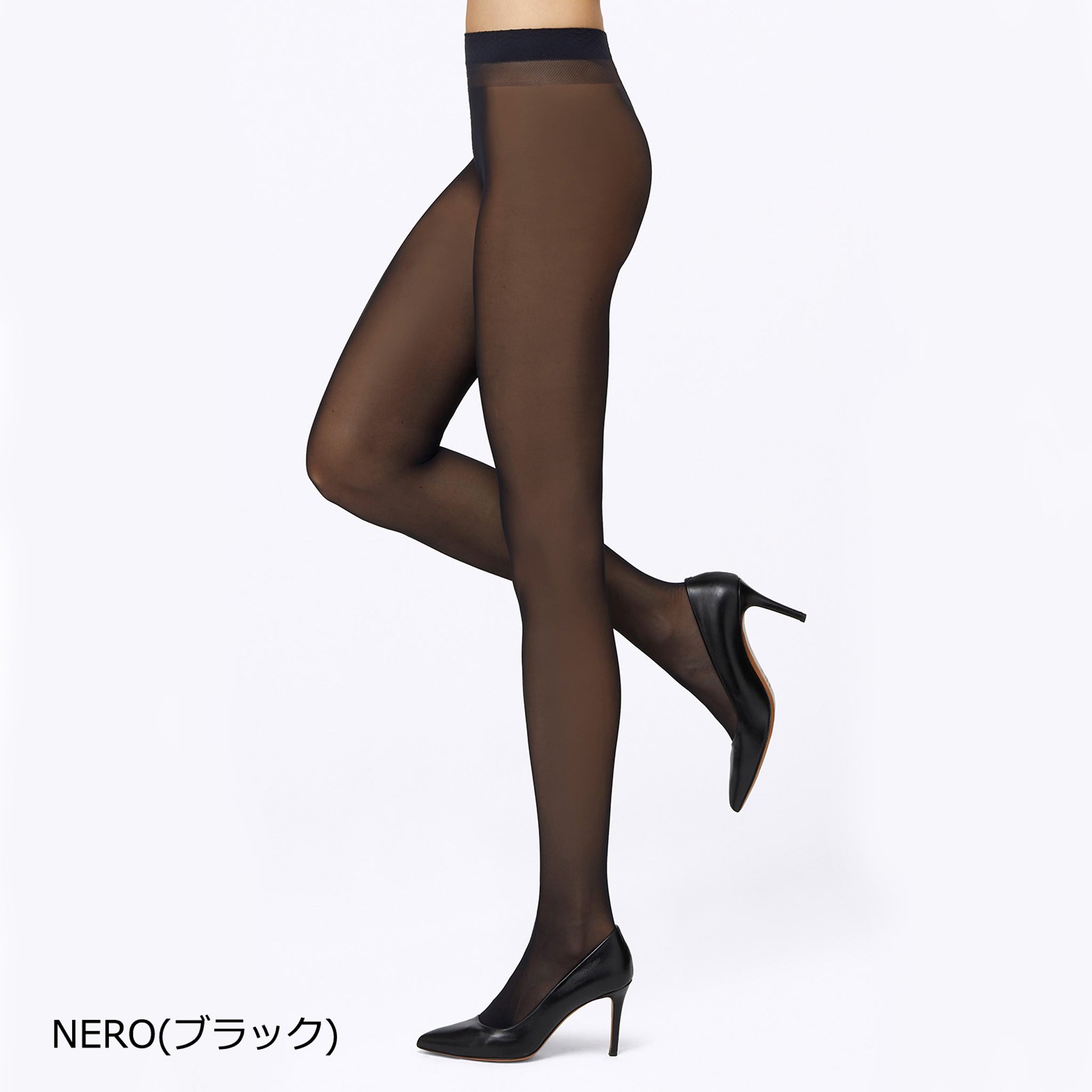 【V30】ベルベットタッチの30デニールタイツ