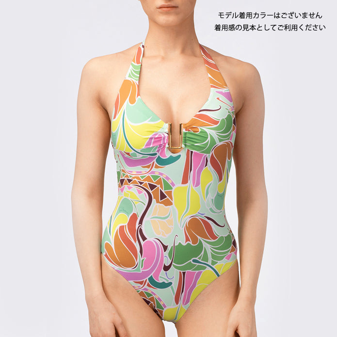 【ガーデニア】アールヌーボースタイルのワンピース水着
