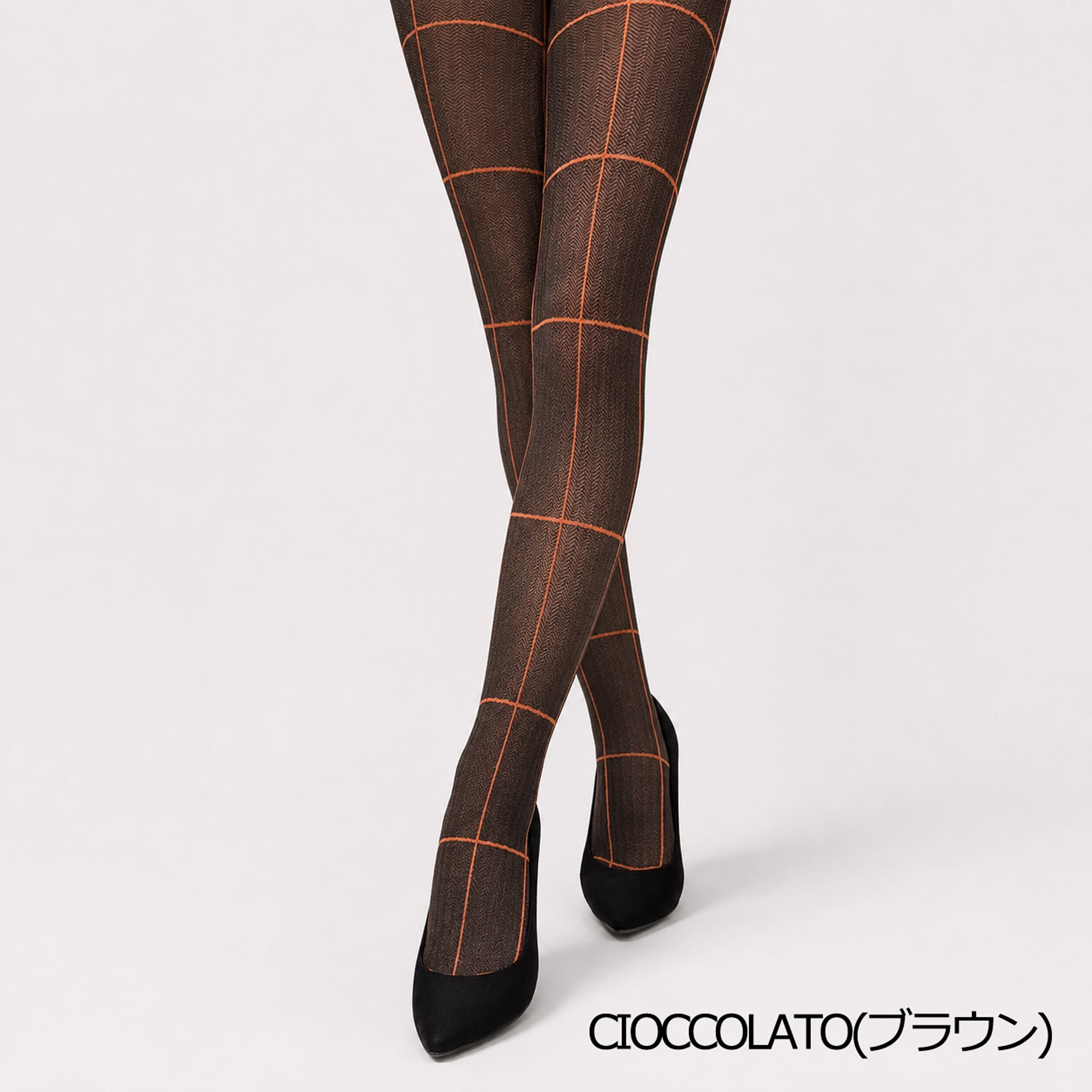 【アンテア】シェブロン×ウィンドウペンマニッシュタイツ