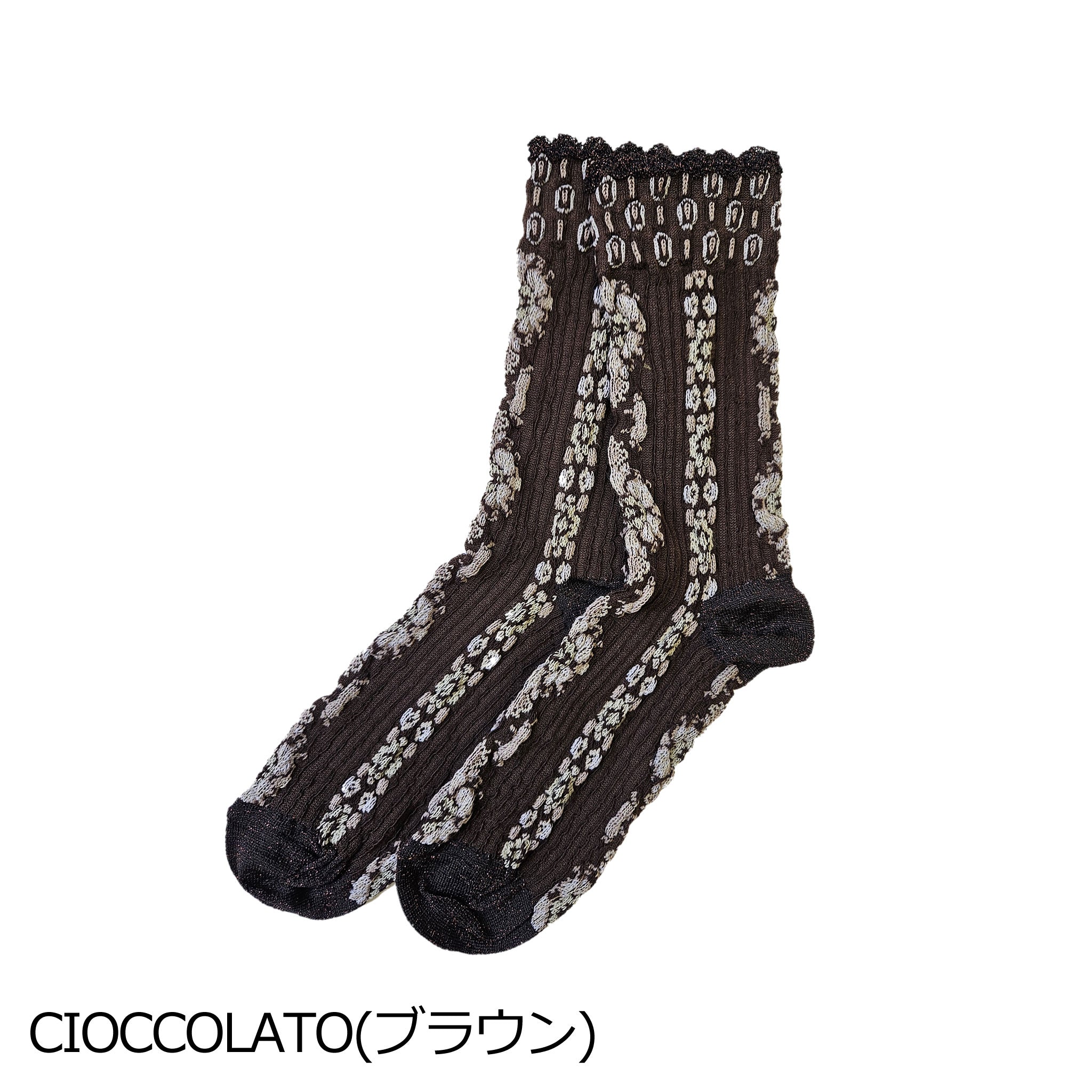 【エイリーン】フラワーパターンソックス
