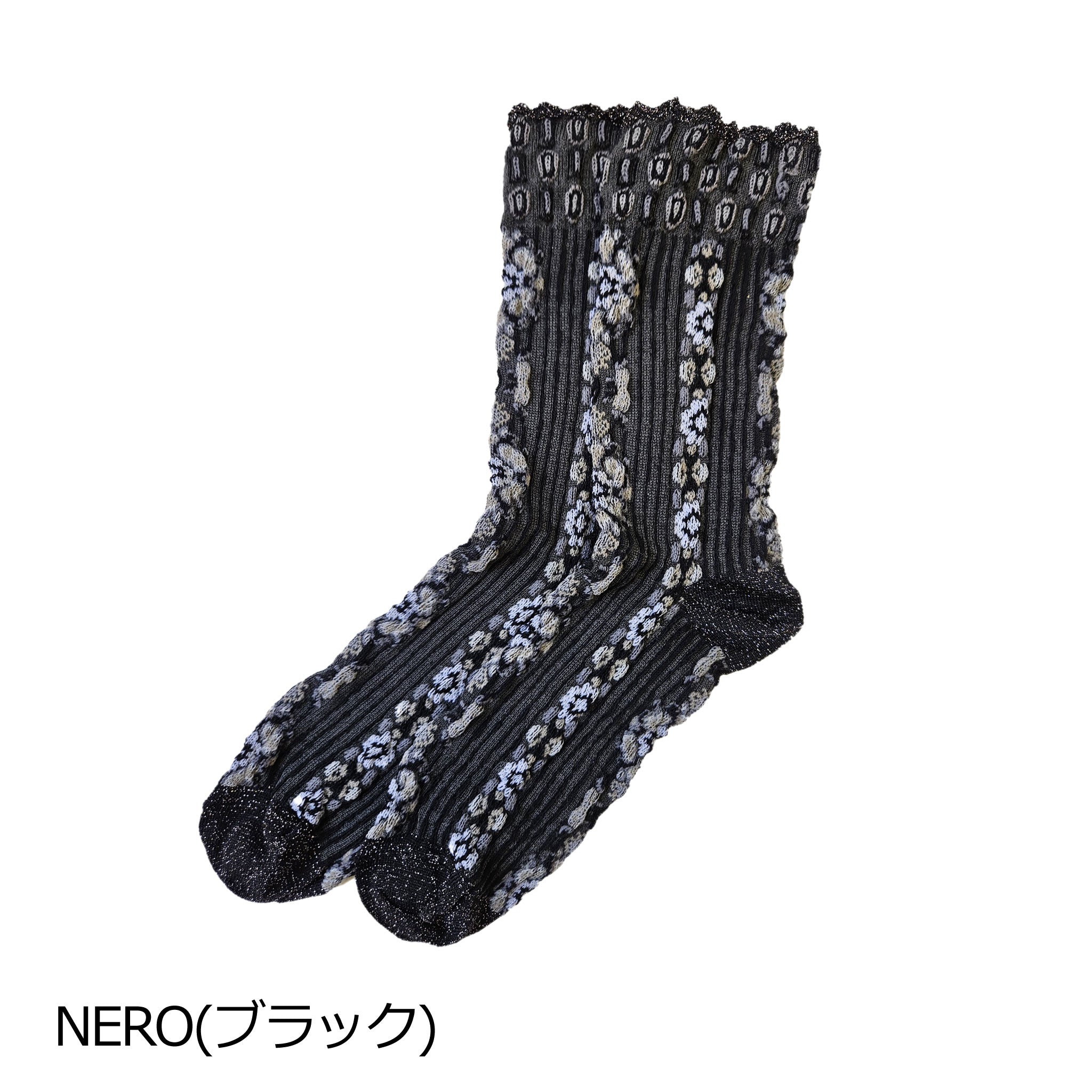 【エイリーン】フラワーパターンソックス