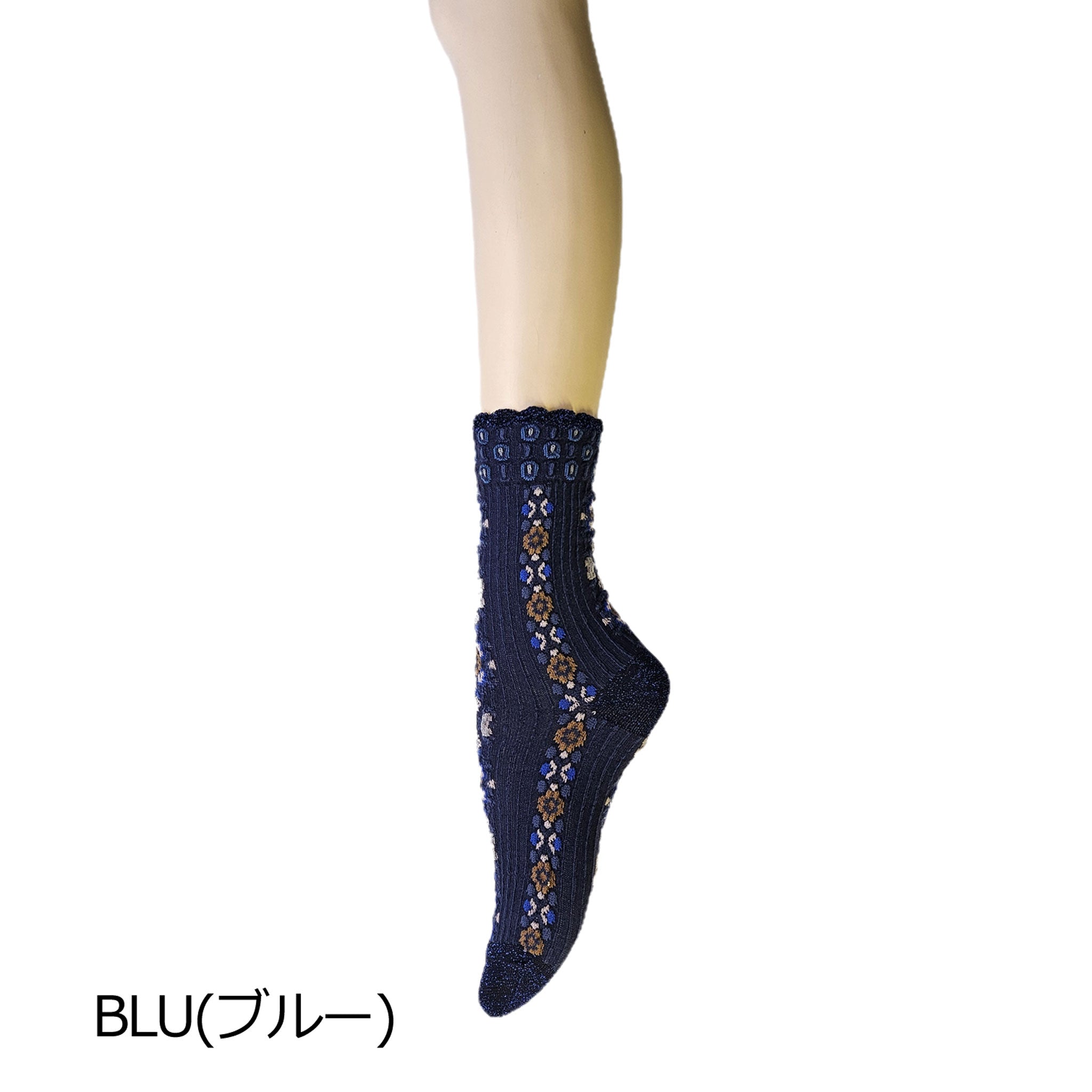 【エイリーン】フラワーパターンソックス