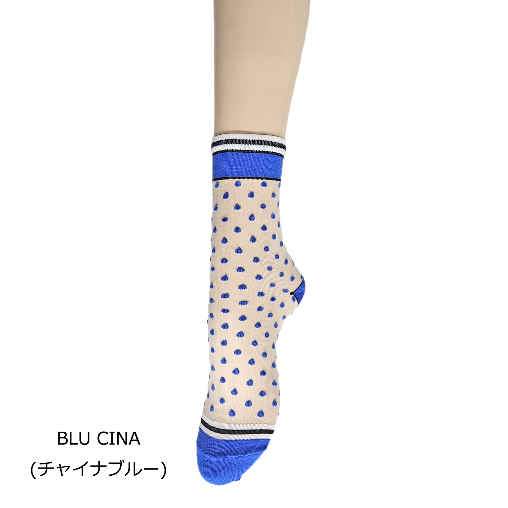 シースルードット柄ソックス
