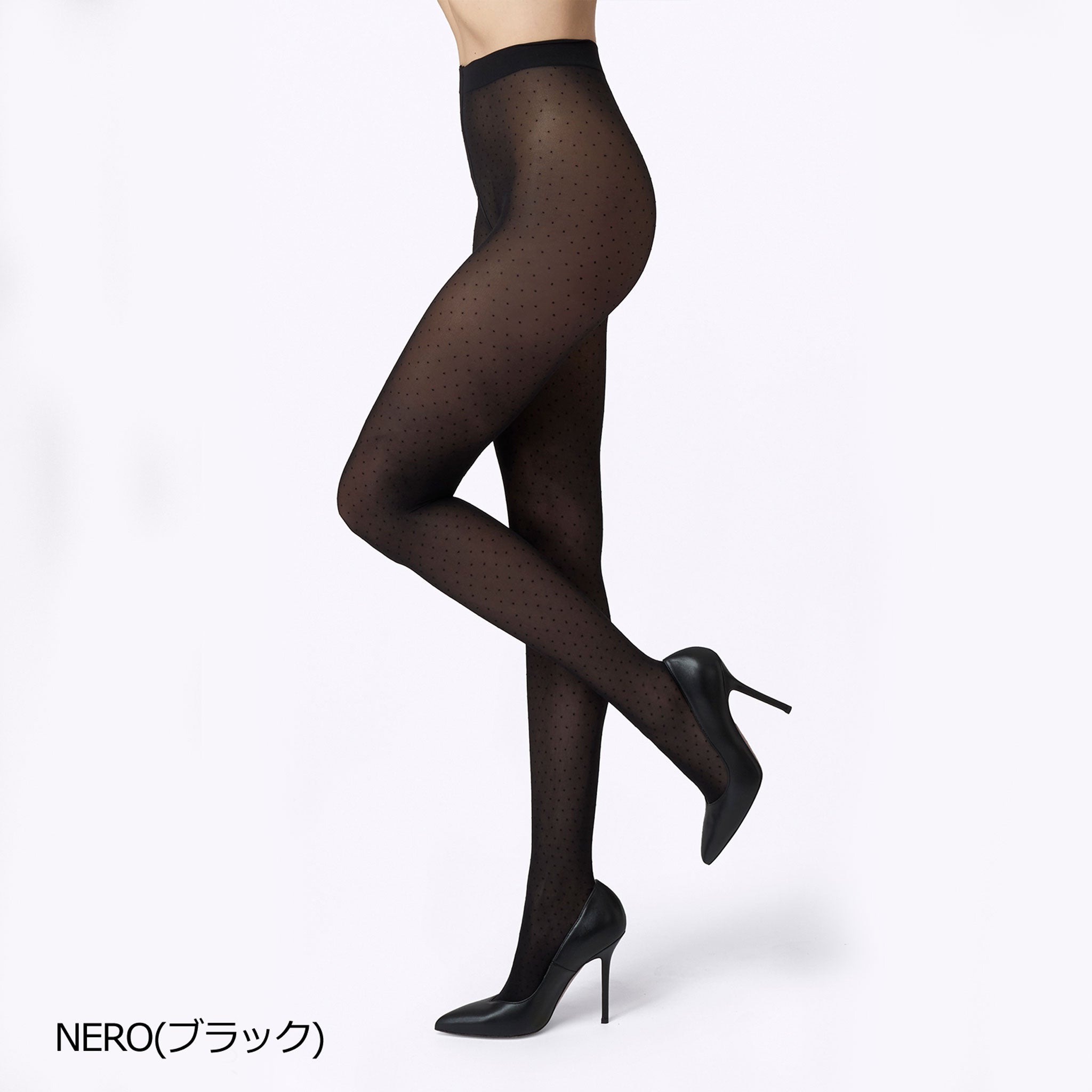 【ジュール】人気のドットモチーフストッキング