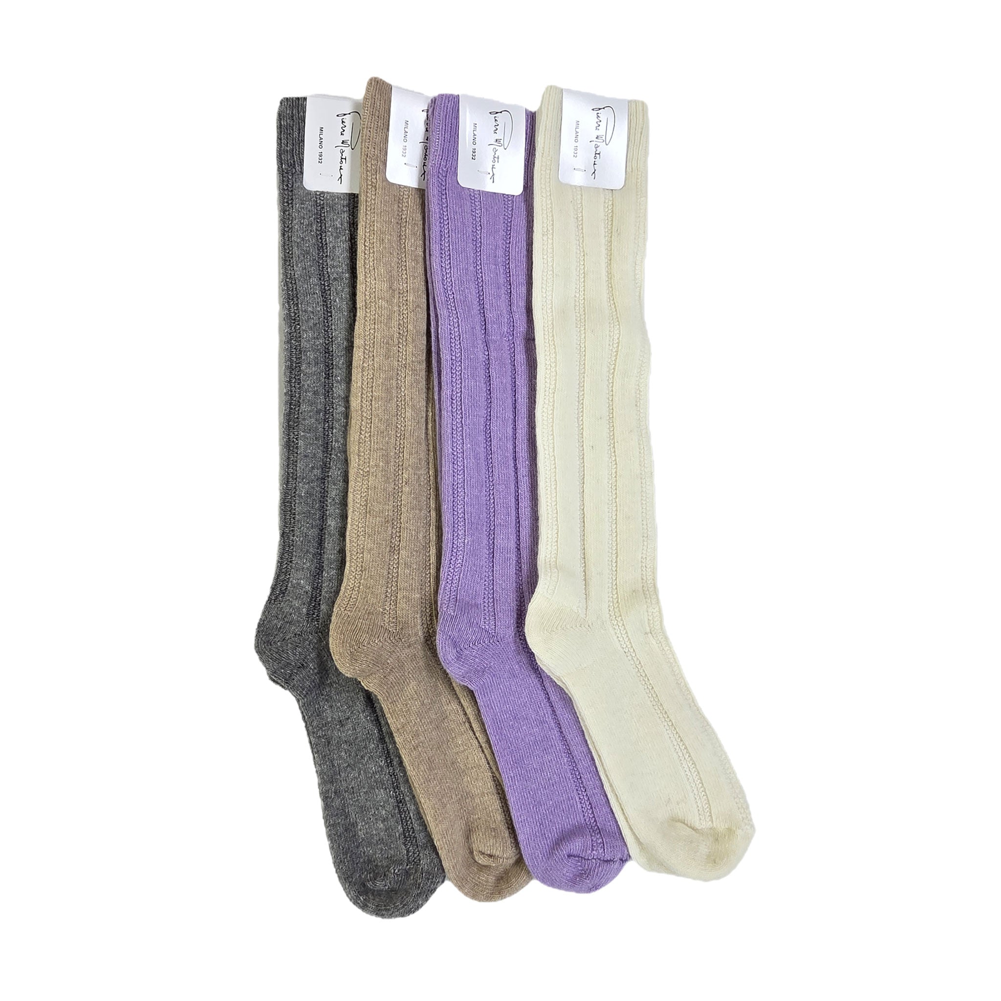 【スージー】ウール・カシミヤ混ハイソックス