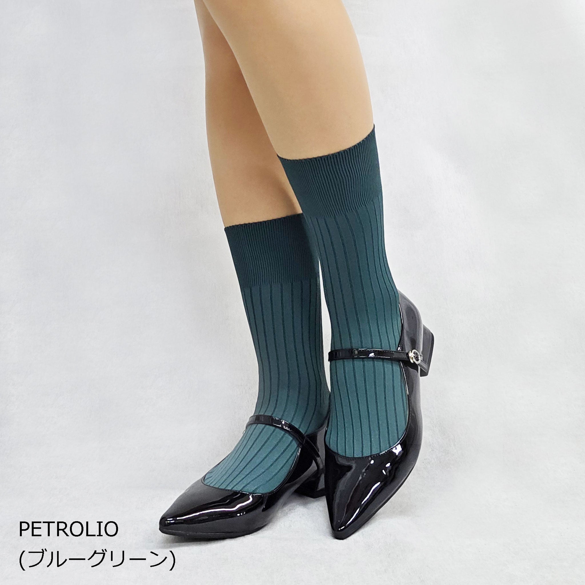 ベルベットタッチのリブソックス/CALZINO VELOUTINE70 COSTE/Pierre