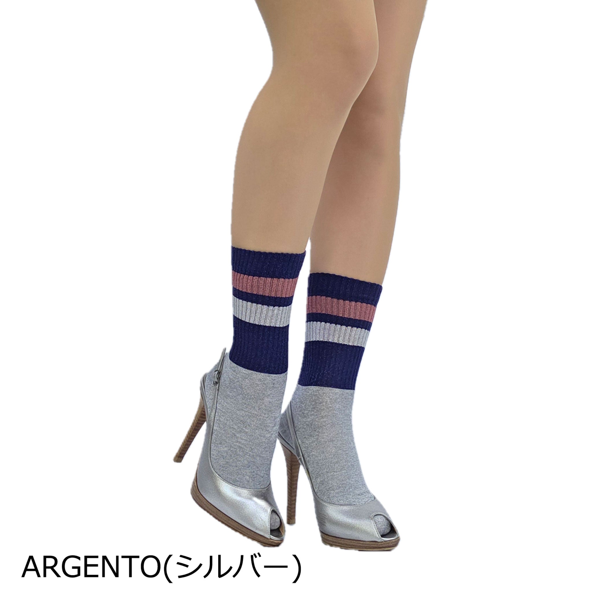 【メルボルン】スポーティーラメリブソックス