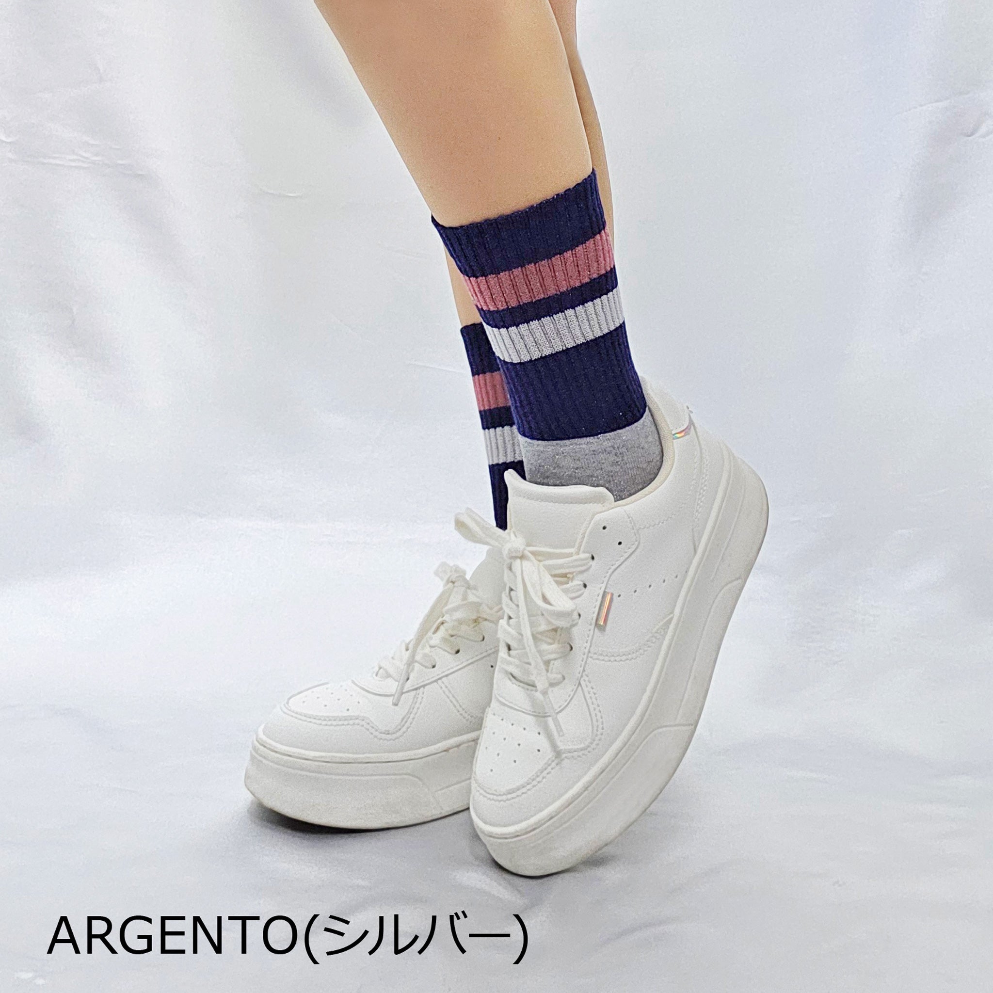 【メルボルン】スポーティーラメリブソックス